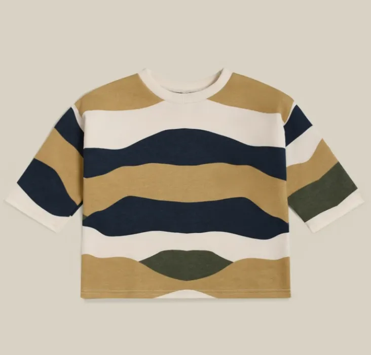 Organic Children's Sweatshirt with Rolling Hills Countryside Theme.