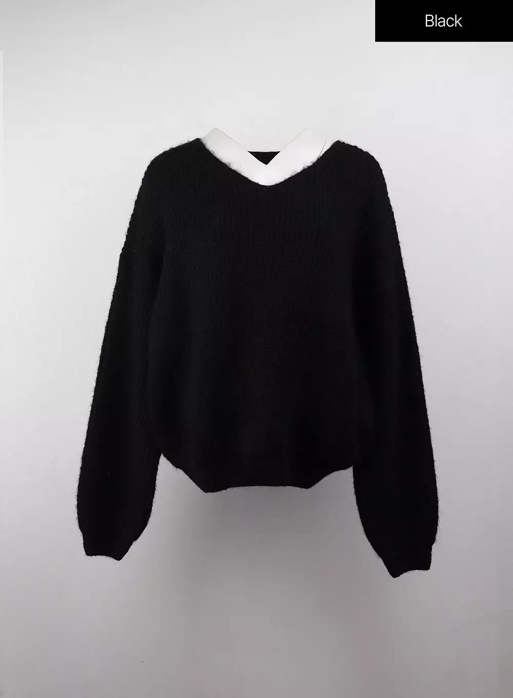 Oversized V-Neck Long Sleeve Sweater