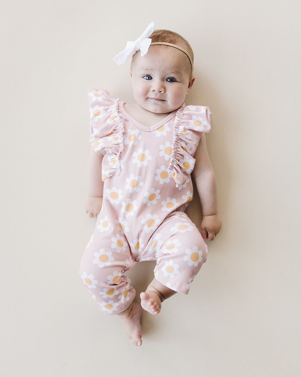 Pink Daisy Flutter Jumpsuit