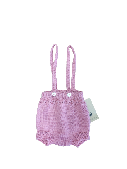 Pink Handknit Romper