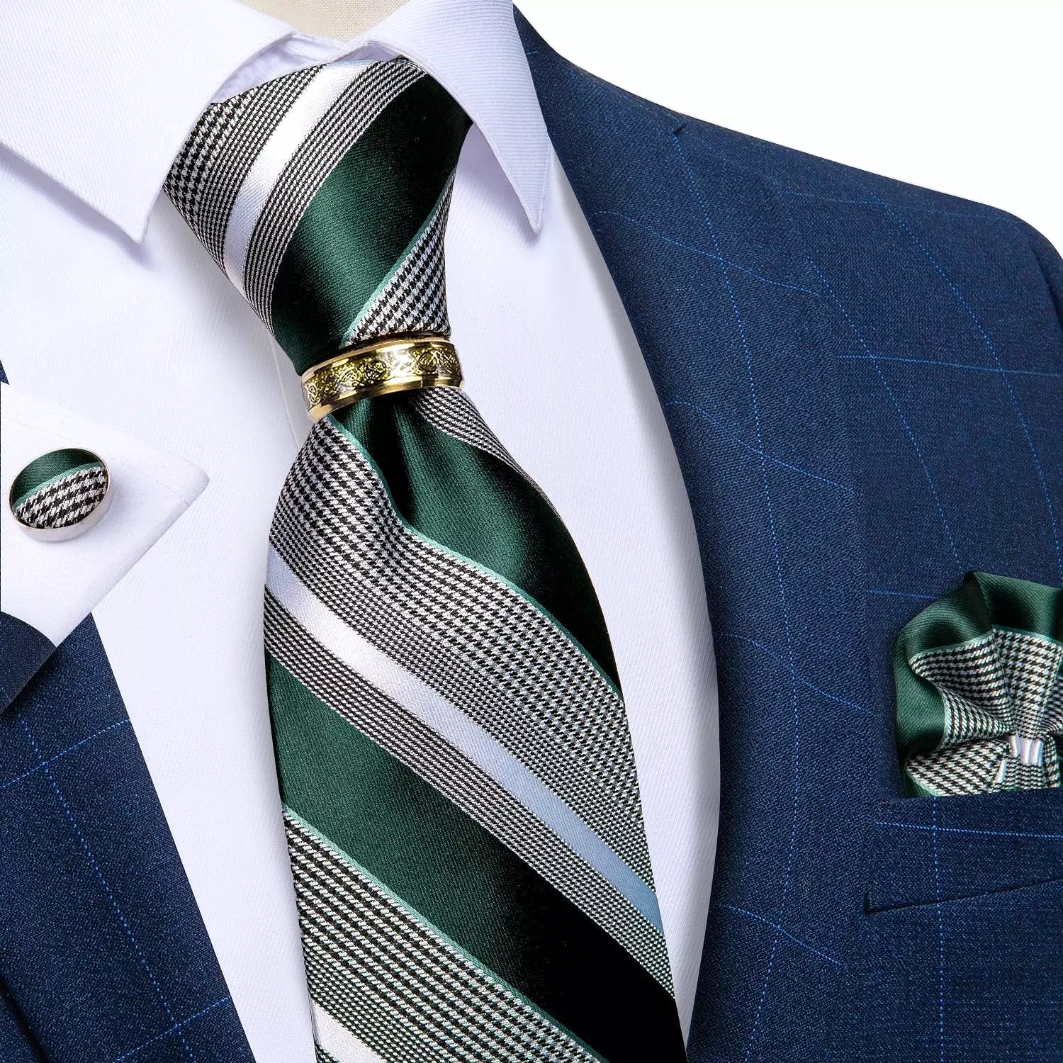 Plaid Silk Tie Set