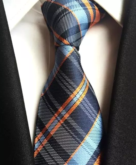 Plaid Striped Silk Neckties for Men