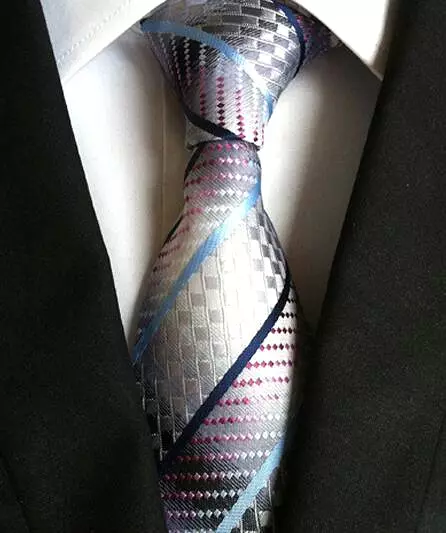 Plaid Striped Silk Neckties for Men