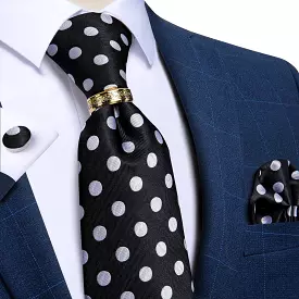 Polka Dot Silk Tie Set