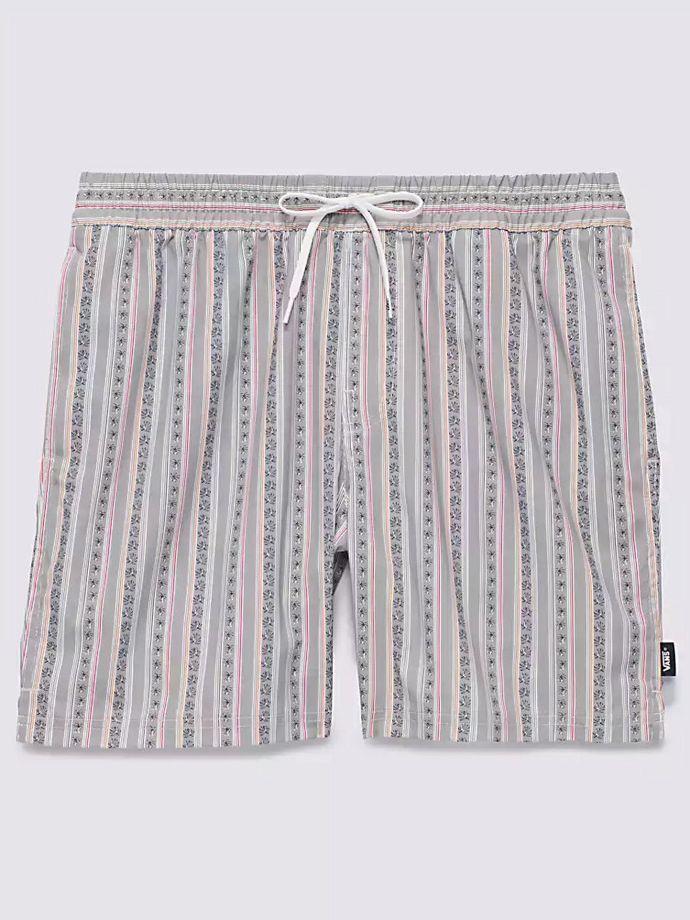 Primary Stripe Elastic Swim Trunks