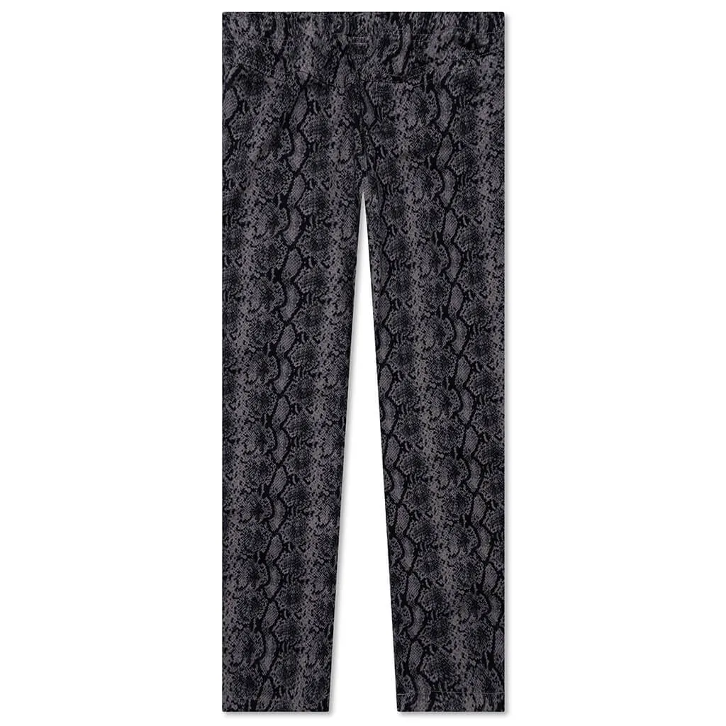 Charcoal Python Beach Pant