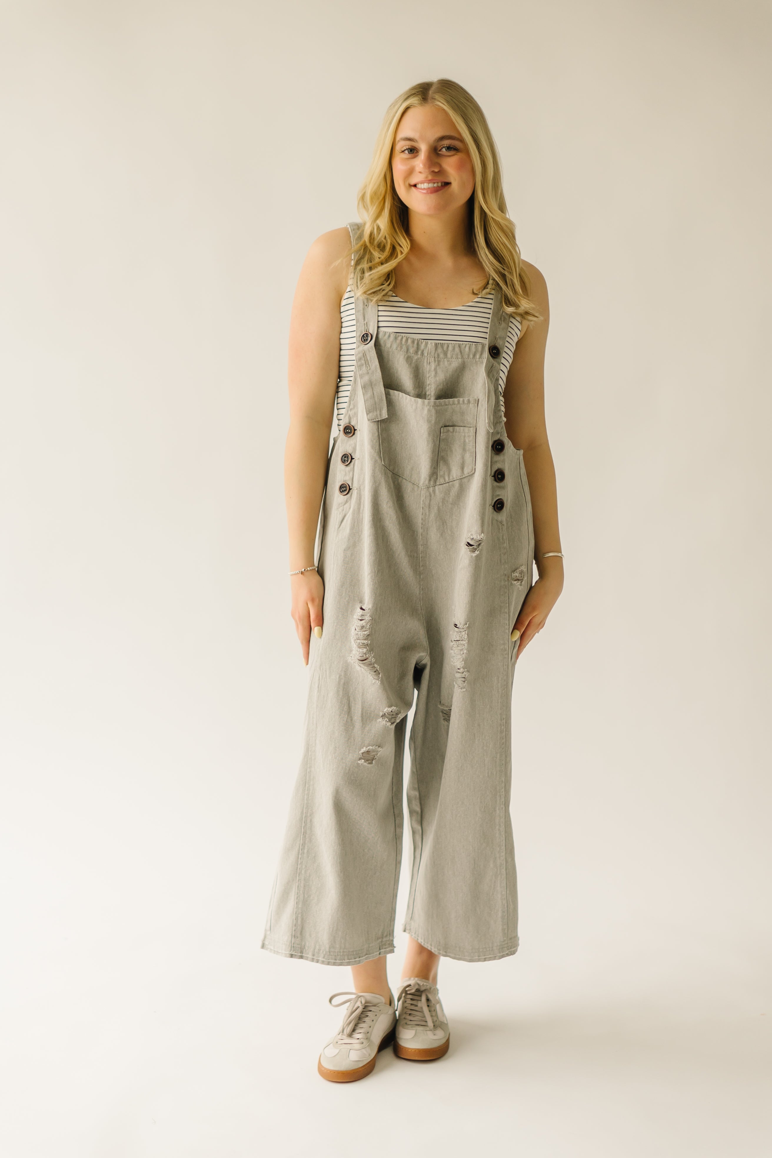 Quentin Wide Leg Jumpsuit Stone - Buy Now!