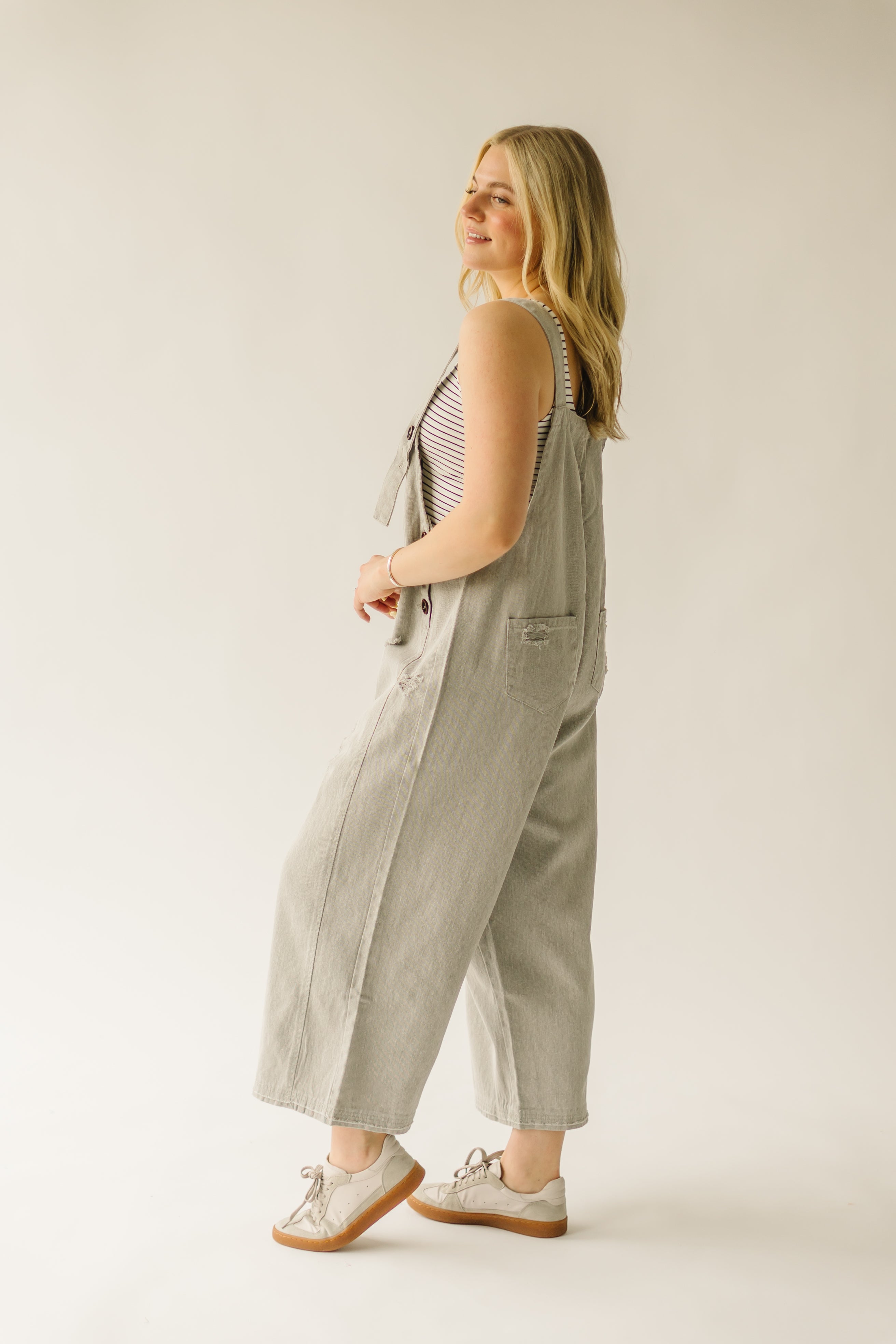 Quentin Wide Leg Jumpsuit Stone - Buy Now!