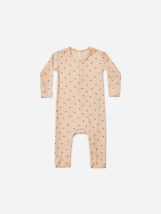 Quincy Mae Baby Jumpsuit | Ribbed Strawberries | Shop now!