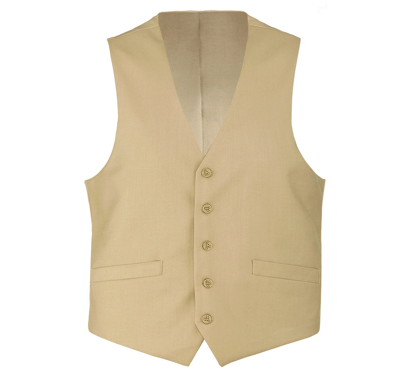 Renoir Tan Wool Suit Vest - Regular Fit Dress Suit Waistcoat 508-4