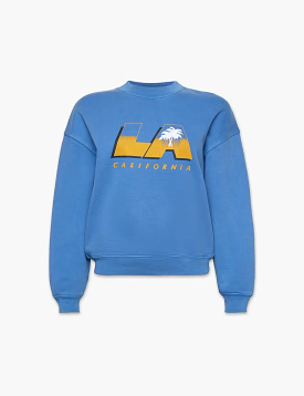 Retro Los Angeles Sweatshirt, Vibrant Blue