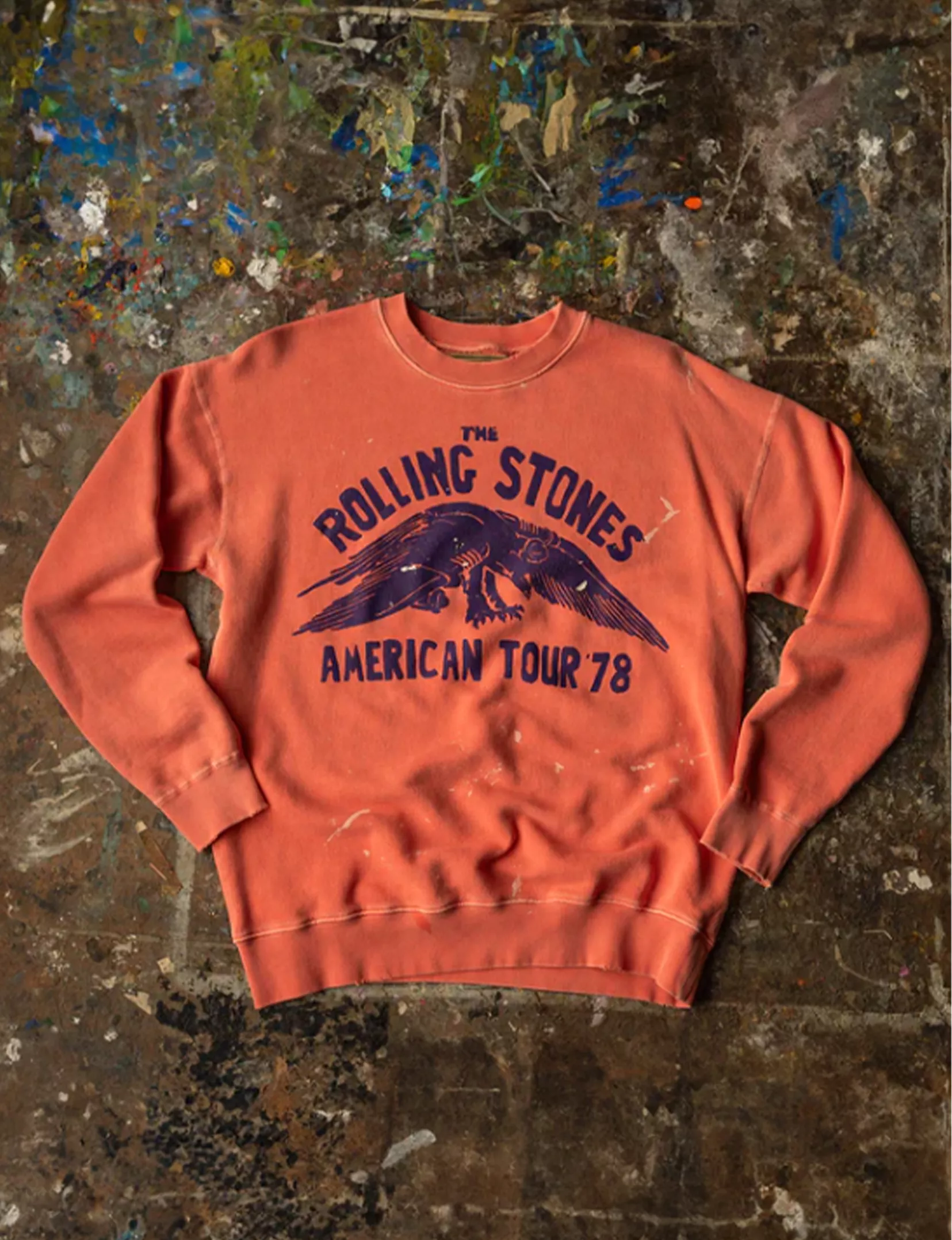 Rolling Stones American Tour Crew Fleece, Cherry - Buy Now!