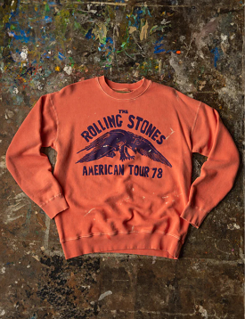 Rolling Stones American Tour Crew Fleece, Cherry - Buy Now!