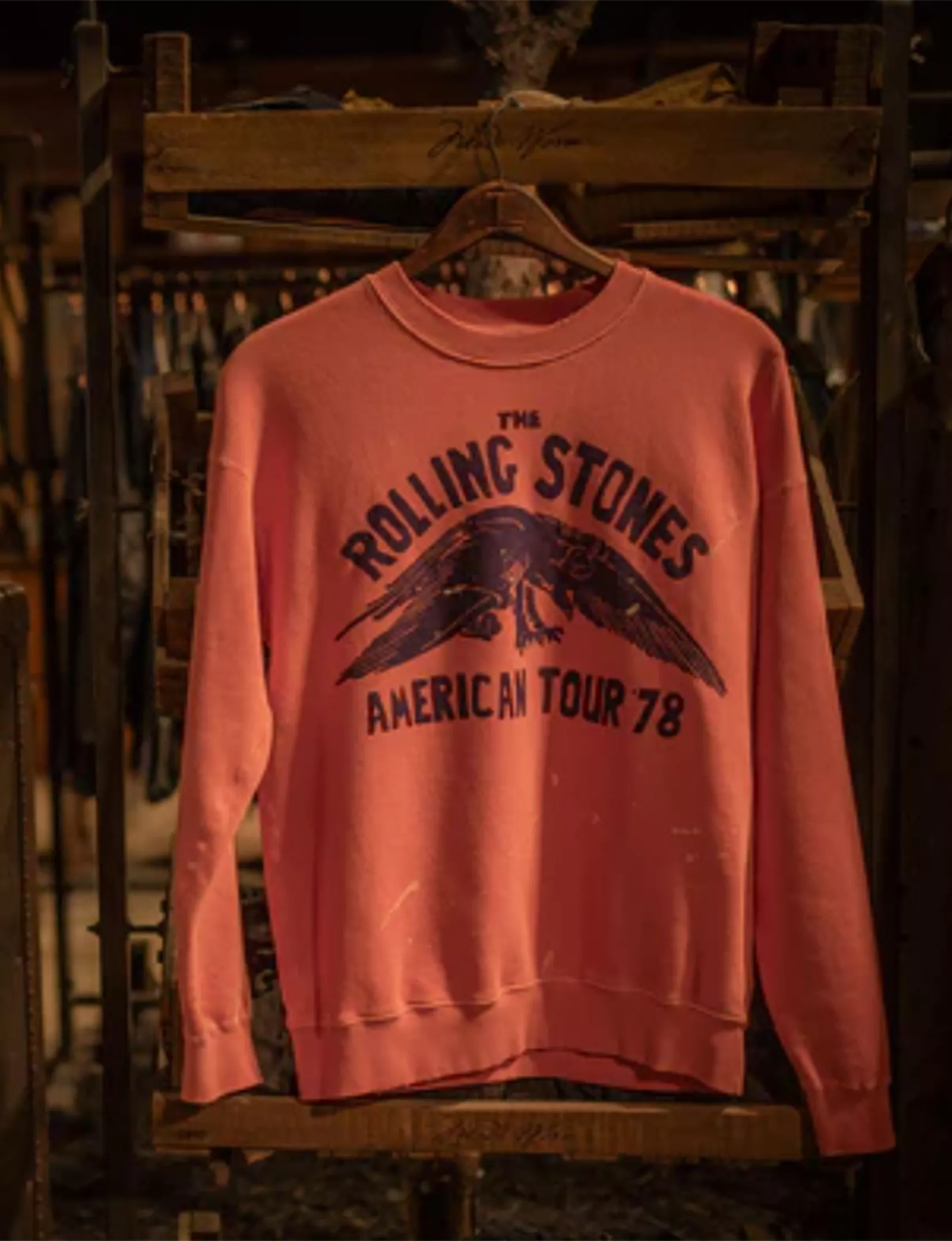 Rolling Stones American Tour Crew Fleece, Cherry - Buy Now!