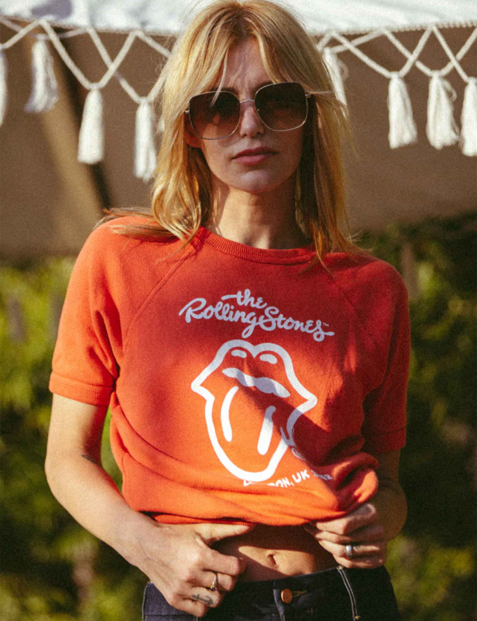 Rolling Stones London Raglan Tee, Red - Shop Now!