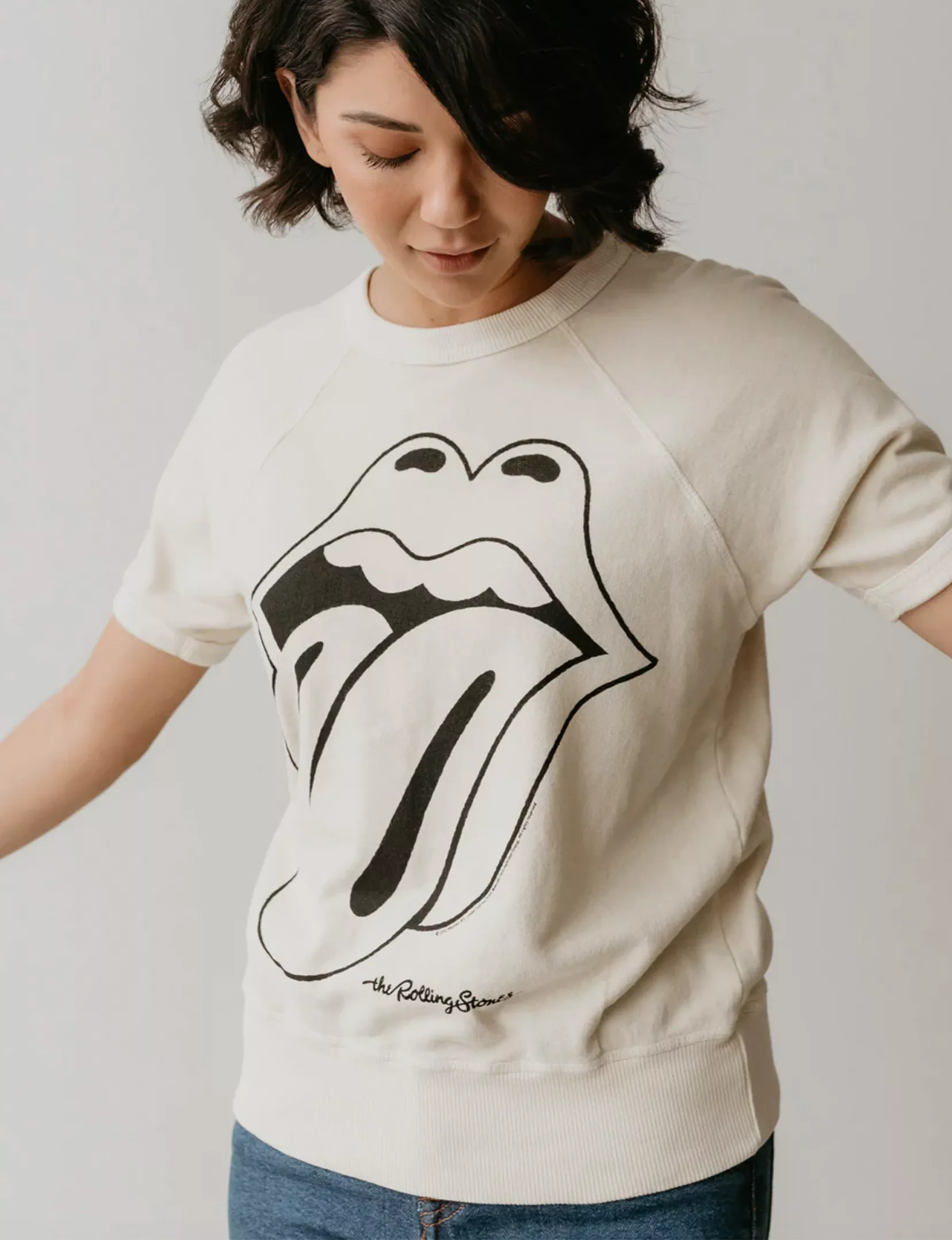 Rolling Stones Raglan T-shirt, Ivory