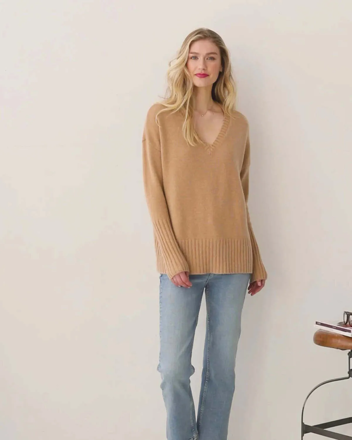 Siena Cashmere V Neck Jumper