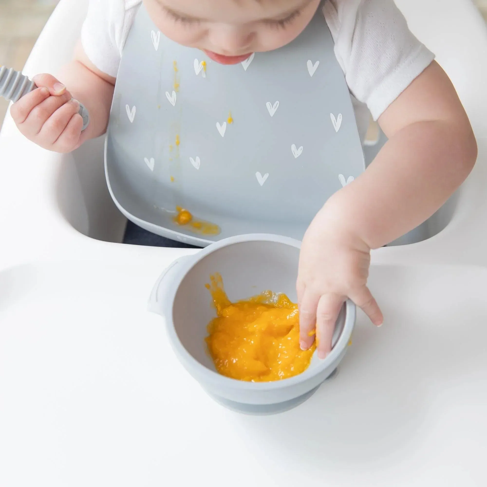 Hearts Silicone Bib