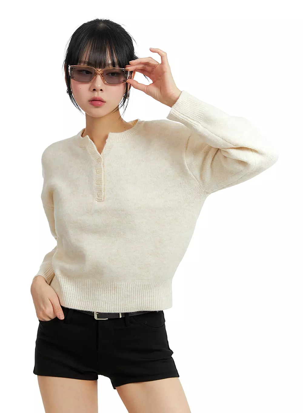 Solid Wool Blend V-Neck Sweater | IF402 | Buy Online Now