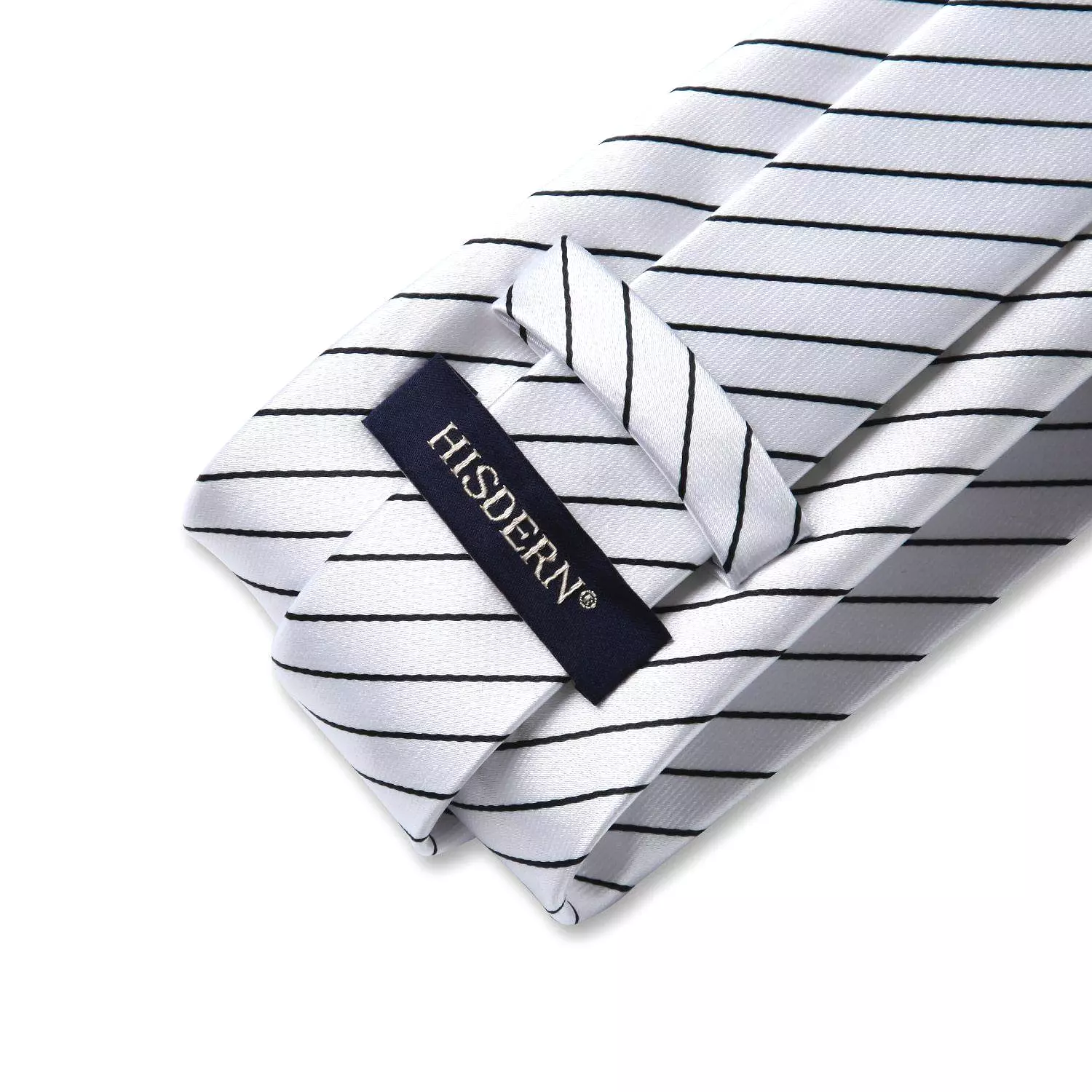 Striped Tie and Handkerchief Set