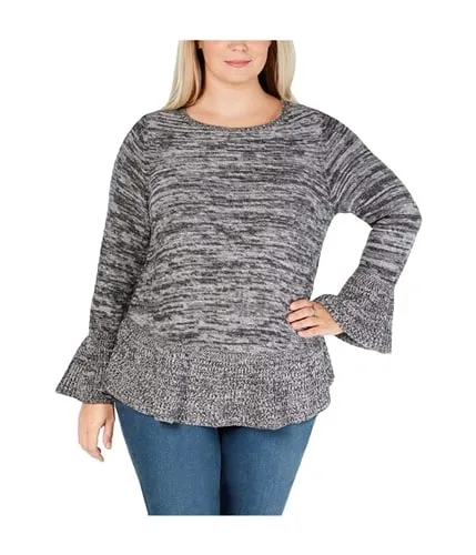 Style & Co. Marl Ruffle Knit Sweater for Women