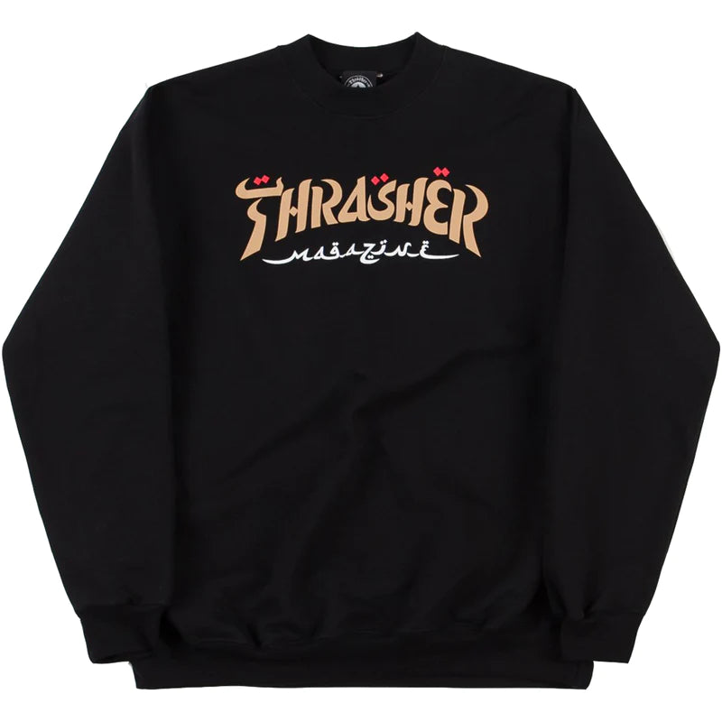 Thasher sweatshirt with calligraphy design