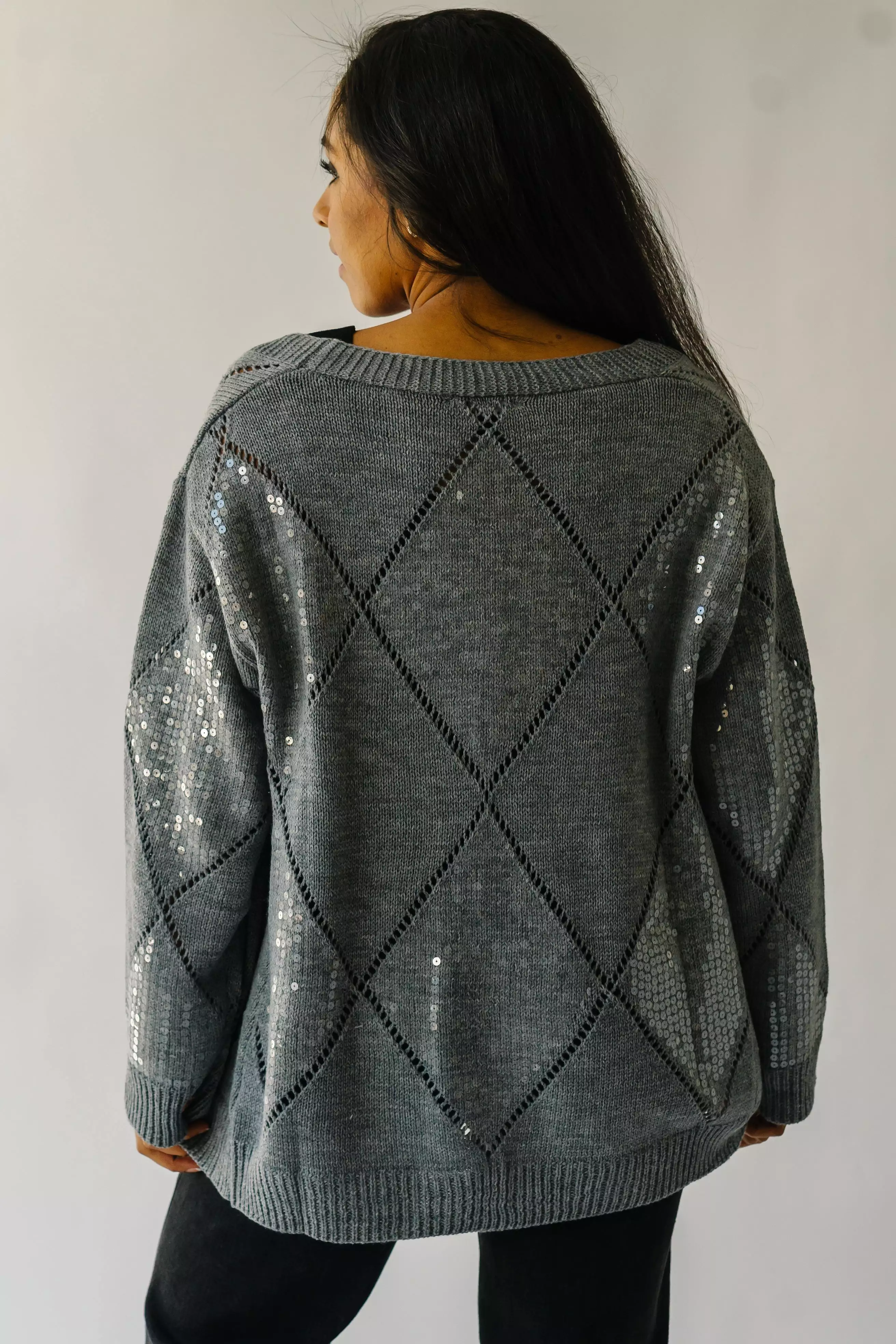 The Grey Leander Long Sleeve V-Neck Cardigan