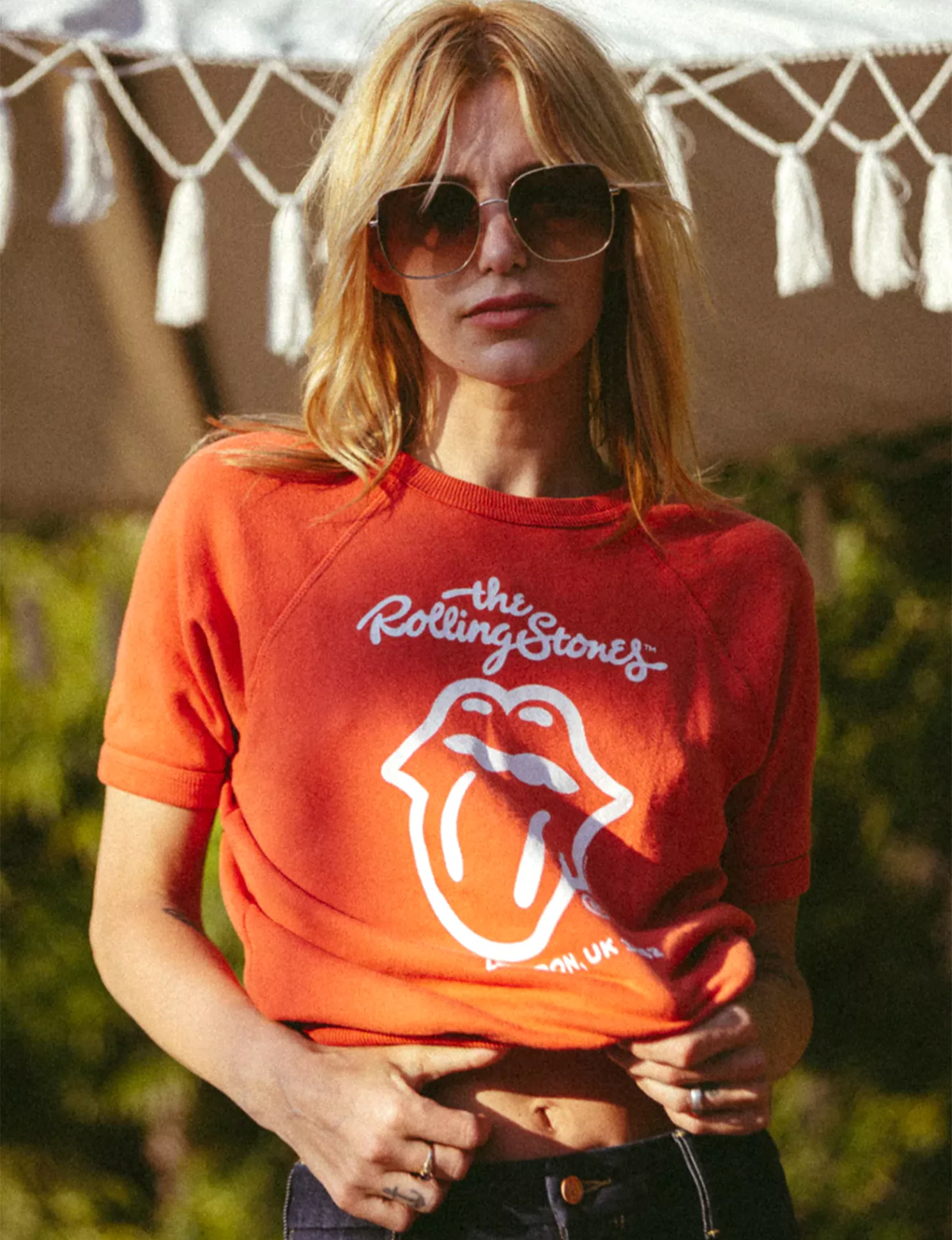 The Rolling Stones London Raglan Tee, Red - Buy Now