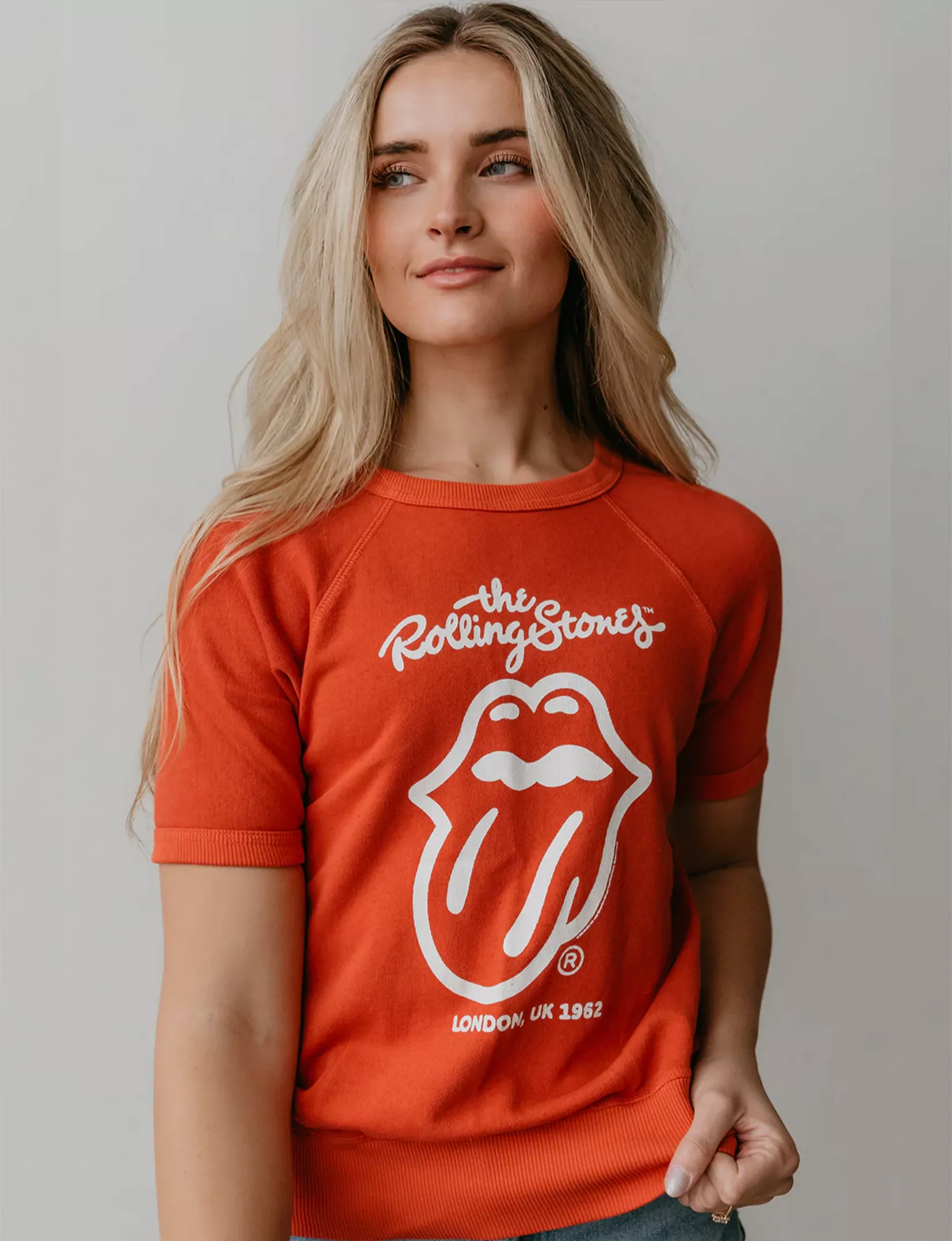 The Rolling Stones London Raglan Tee, Red - Buy Now