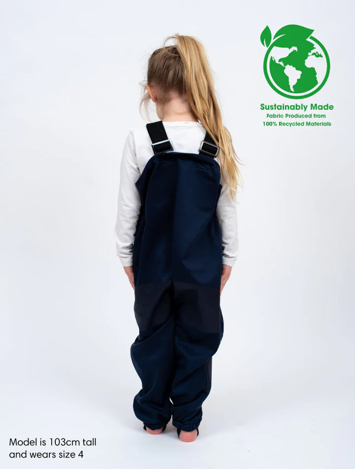 Therm All-Weather Fleece Overalls Navy Waterproof Windproof Eco