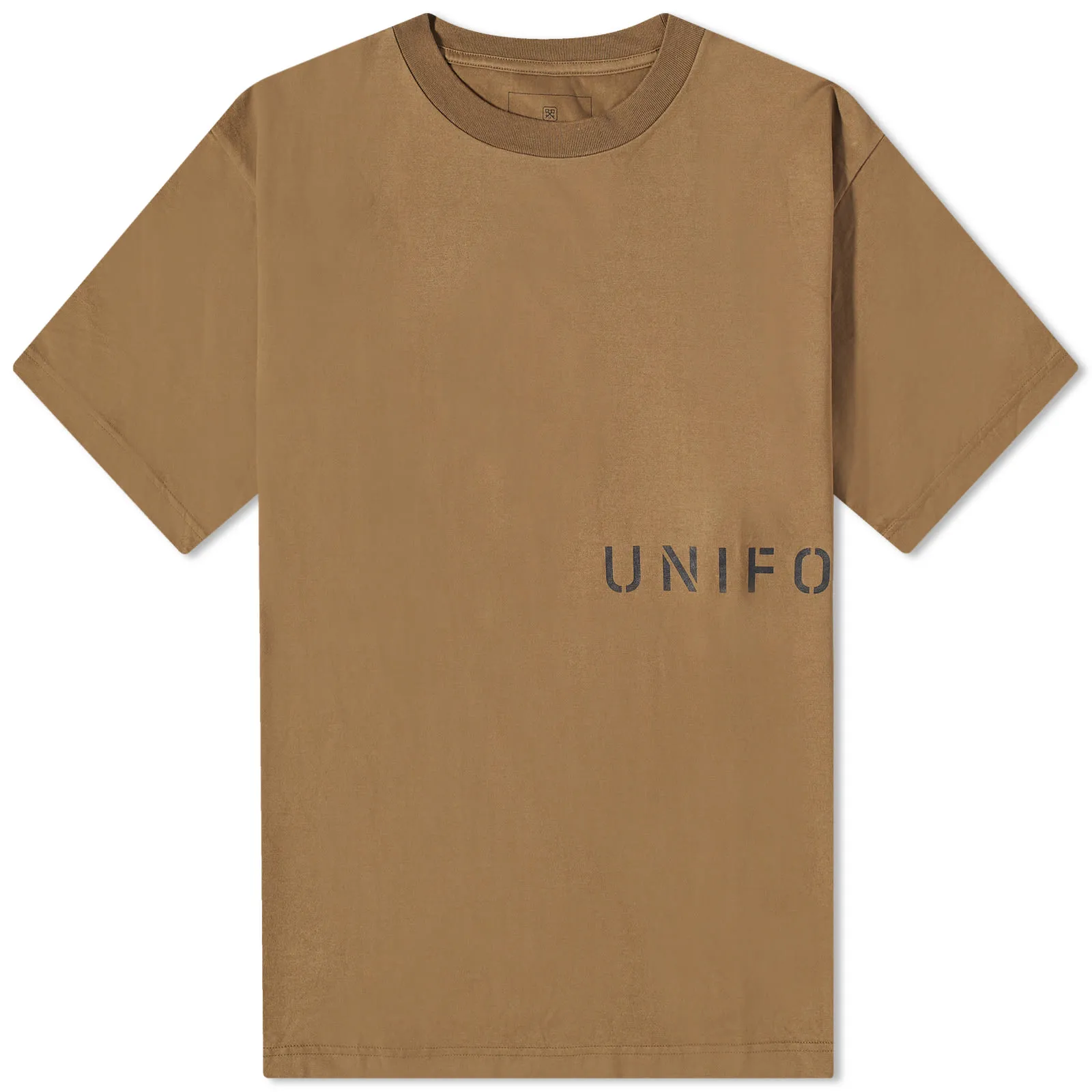 Uniform Experiment Logo T-Shirt Beige