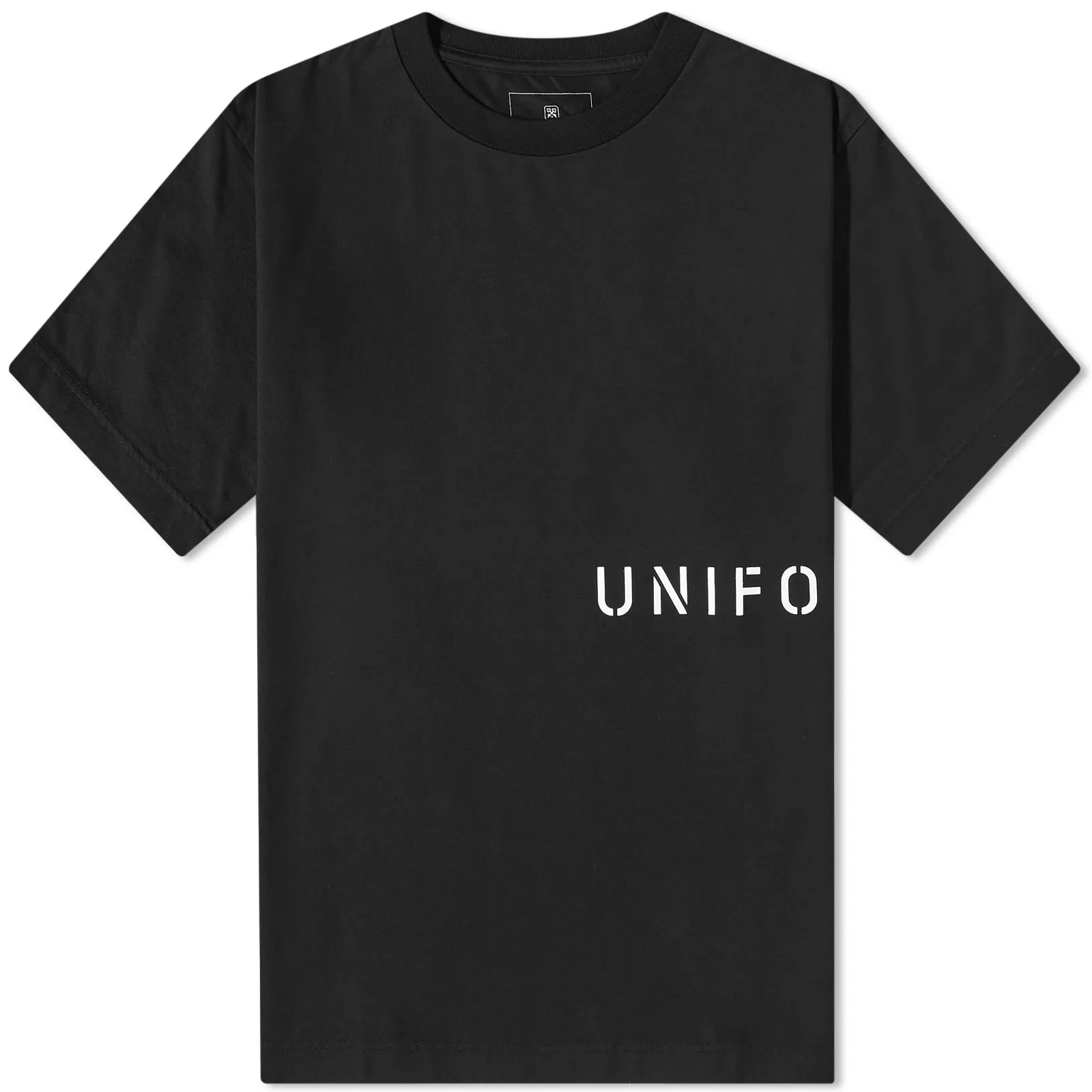 Uniform Experiment Logo T-Shirt Black