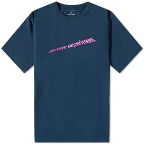 Uniform Experiment Authentic Wrap Logo T-Shirt Navy