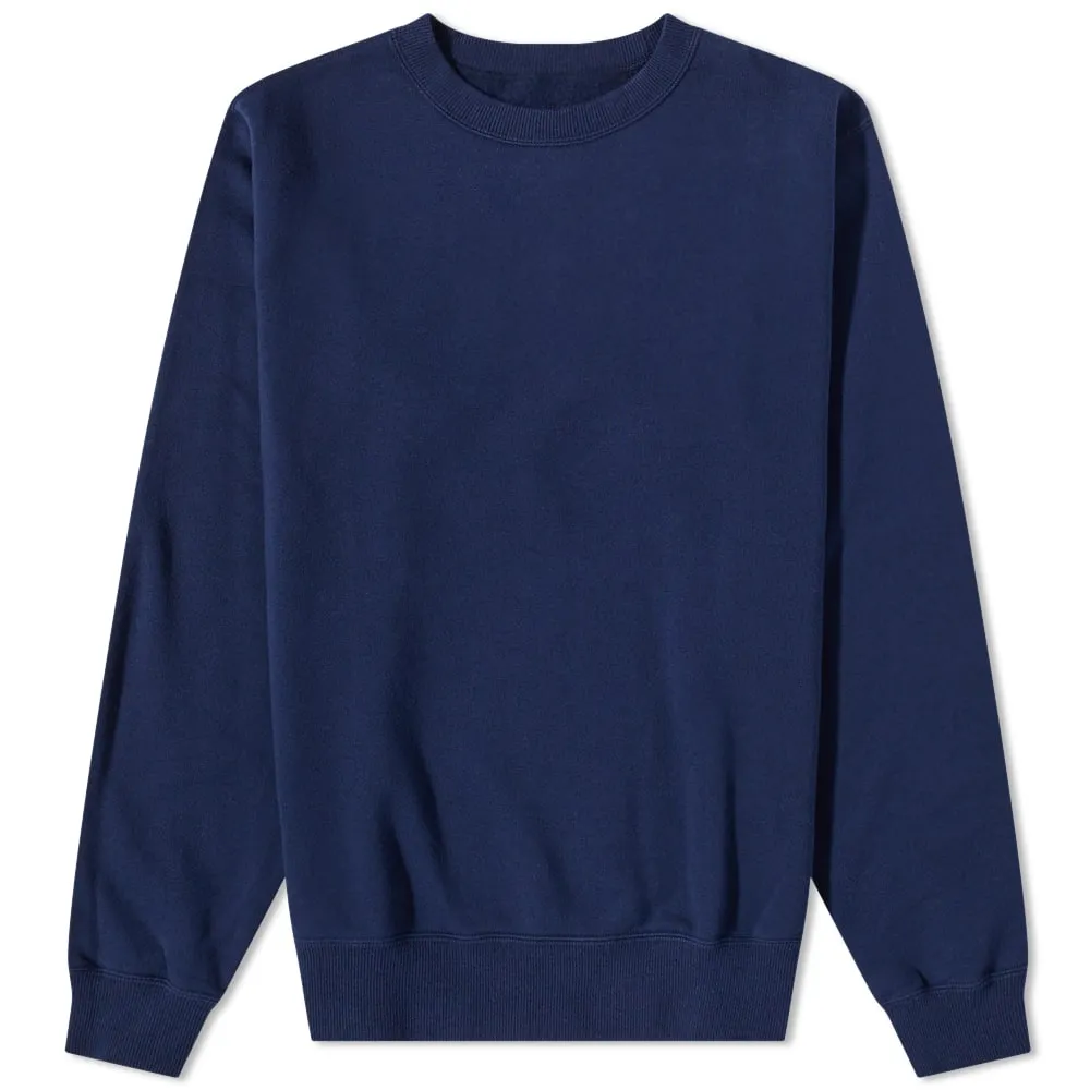 Uniform Experiment Location Logo Crew Neck Sweat - Navy