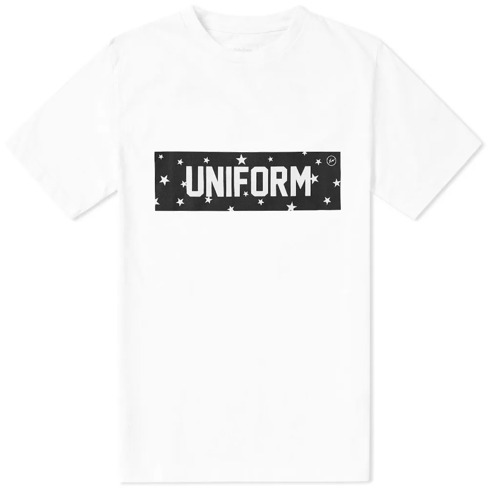 Uniform Experiment Star Box Logo Tee - White