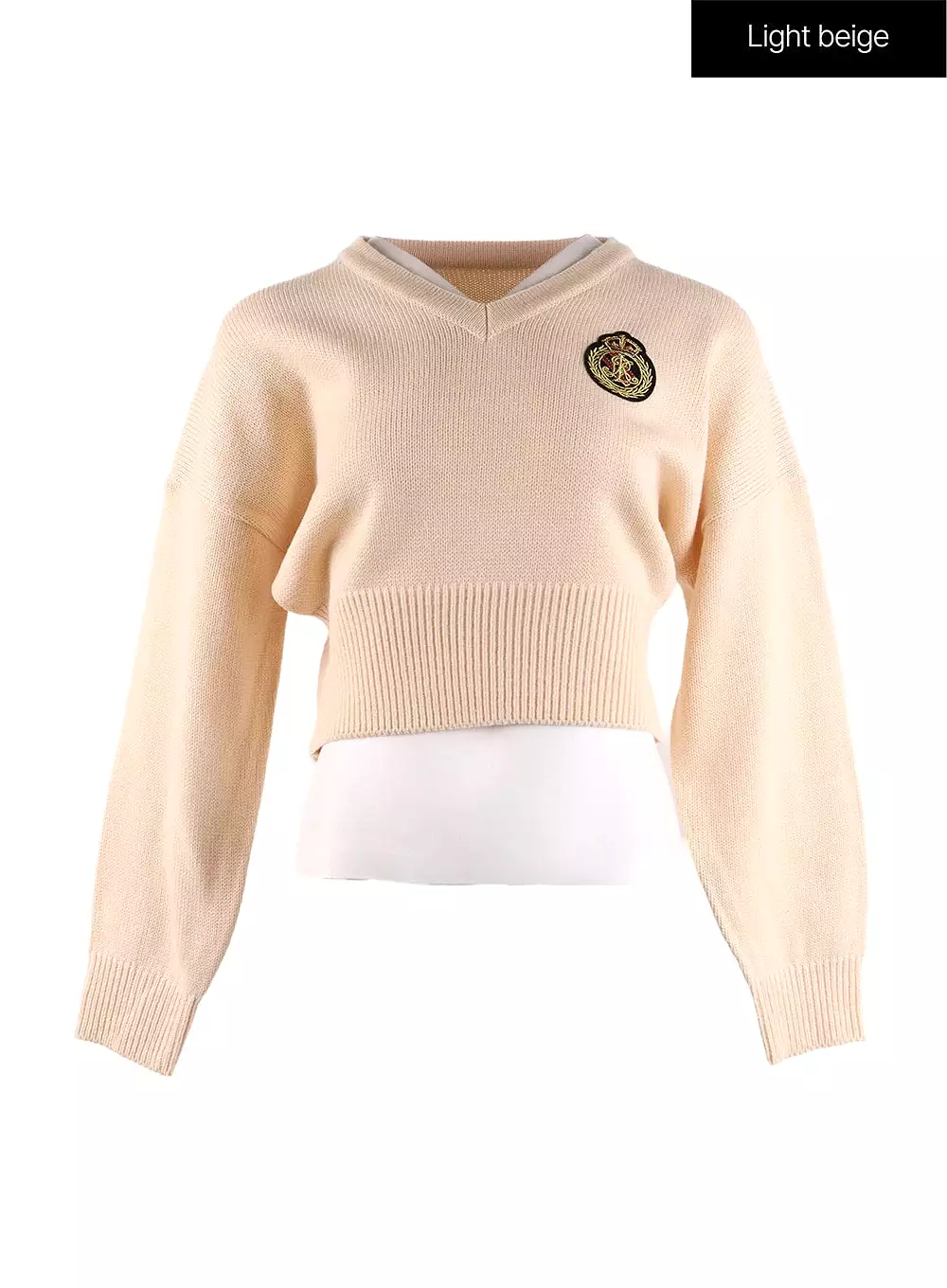 V-Neck Knit Sweater IF408 - Online Clothing Retail Store