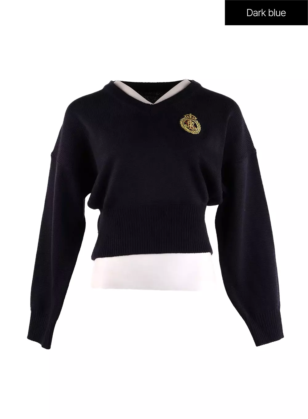 V-Neck Knit Sweater IF408 - Online Clothing Retail Store