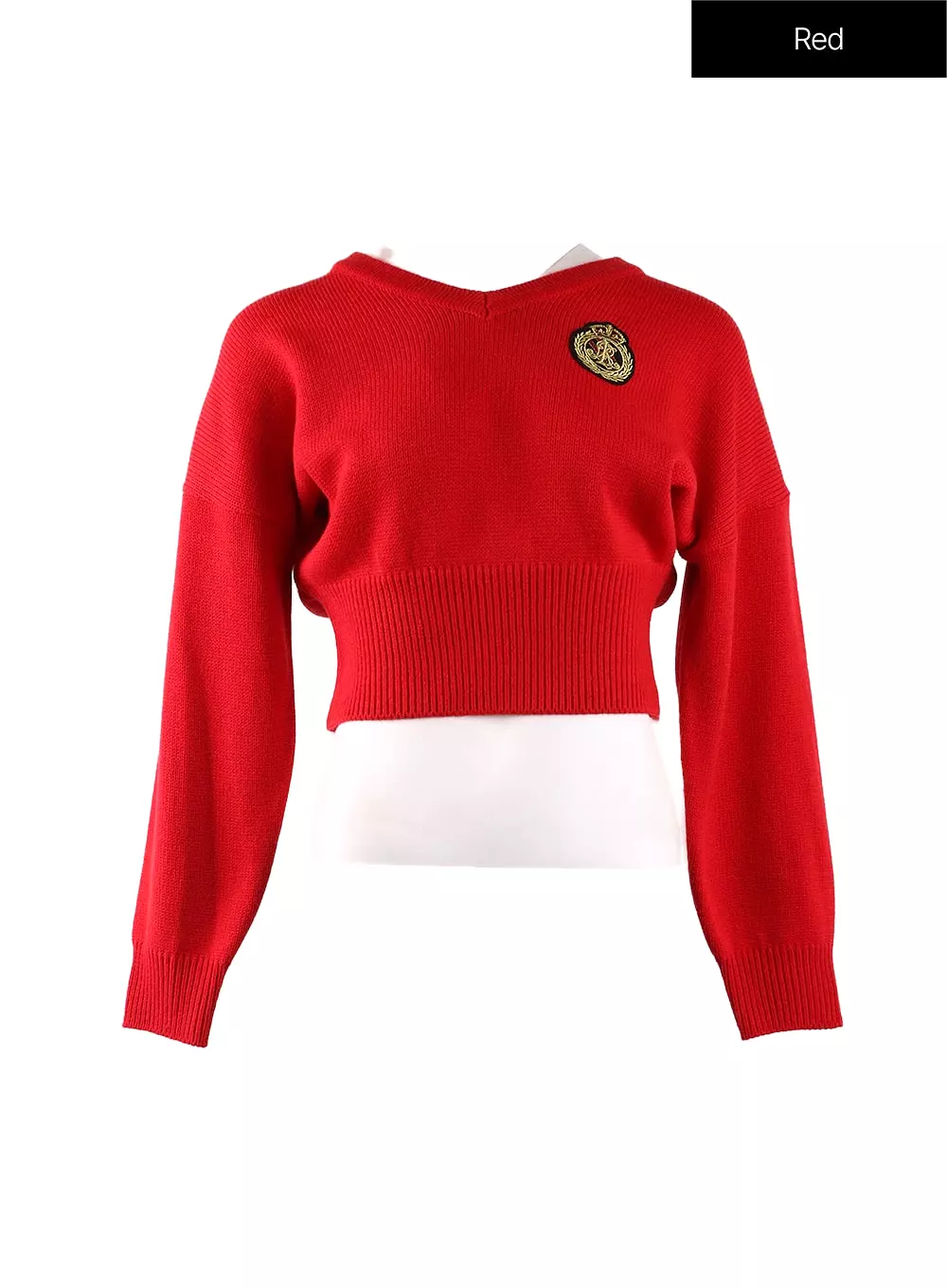 V-Neck Knit Sweater IF408 - Online Clothing Retail Store