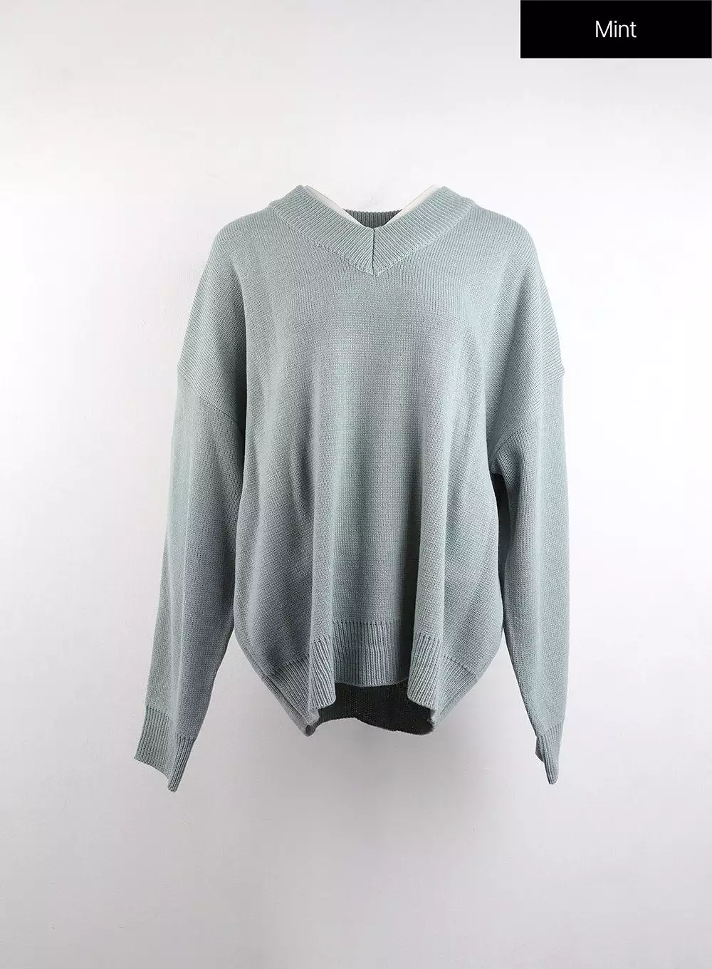 V-Neck Long Sleeve Sweater - OJ419