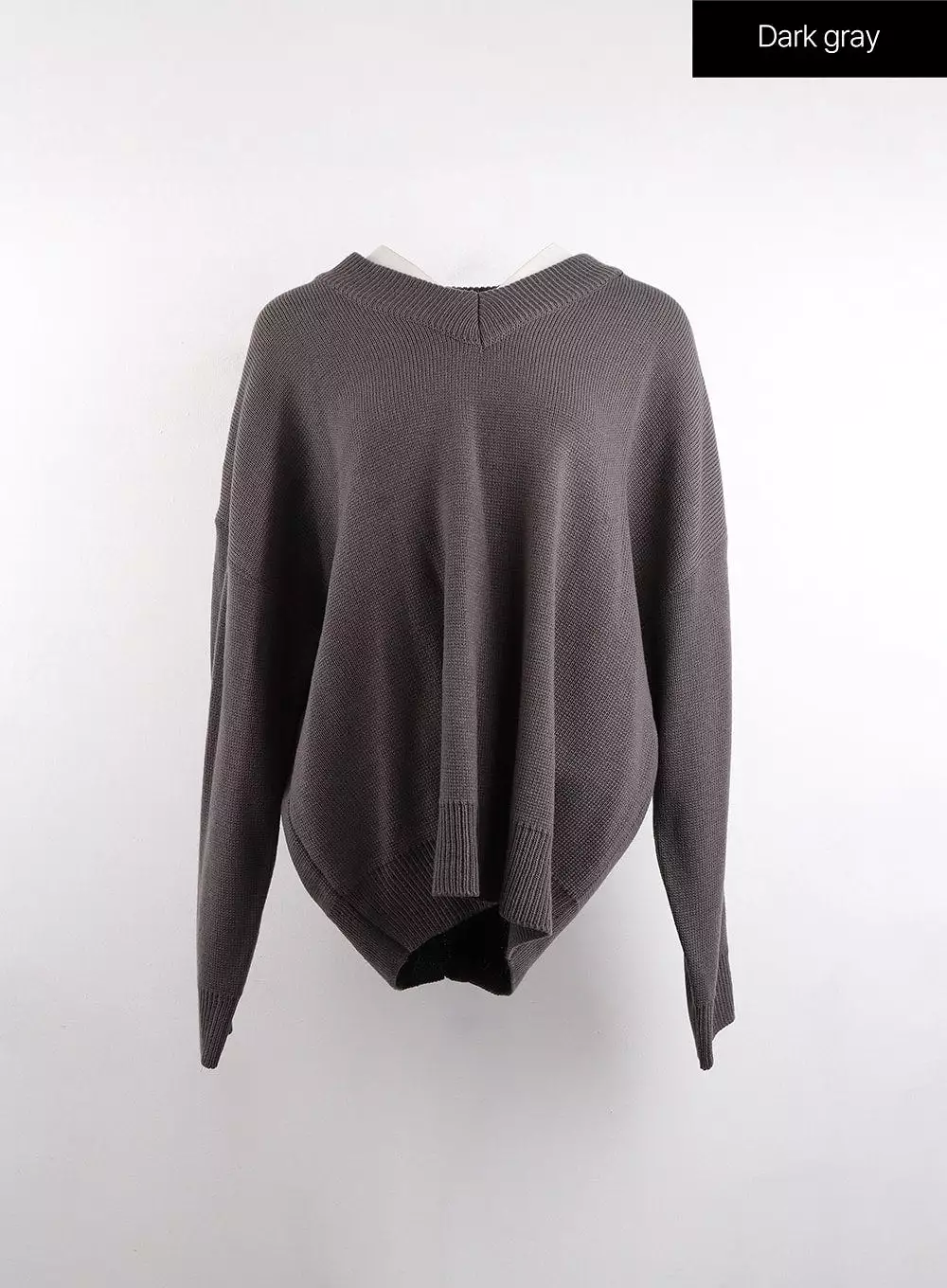 V-Neck Long Sleeve Sweater - OJ419