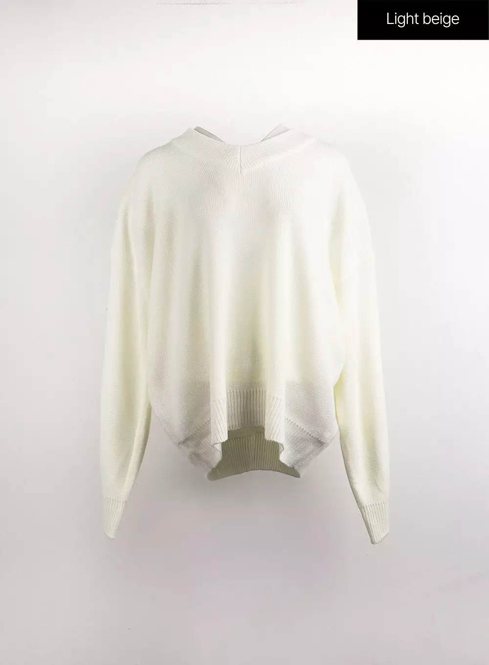 V-Neck Long Sleeve Sweater - OJ419