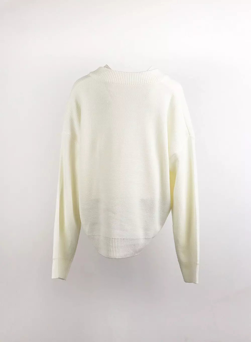 V-Neck Long Sleeve Sweater - OJ419