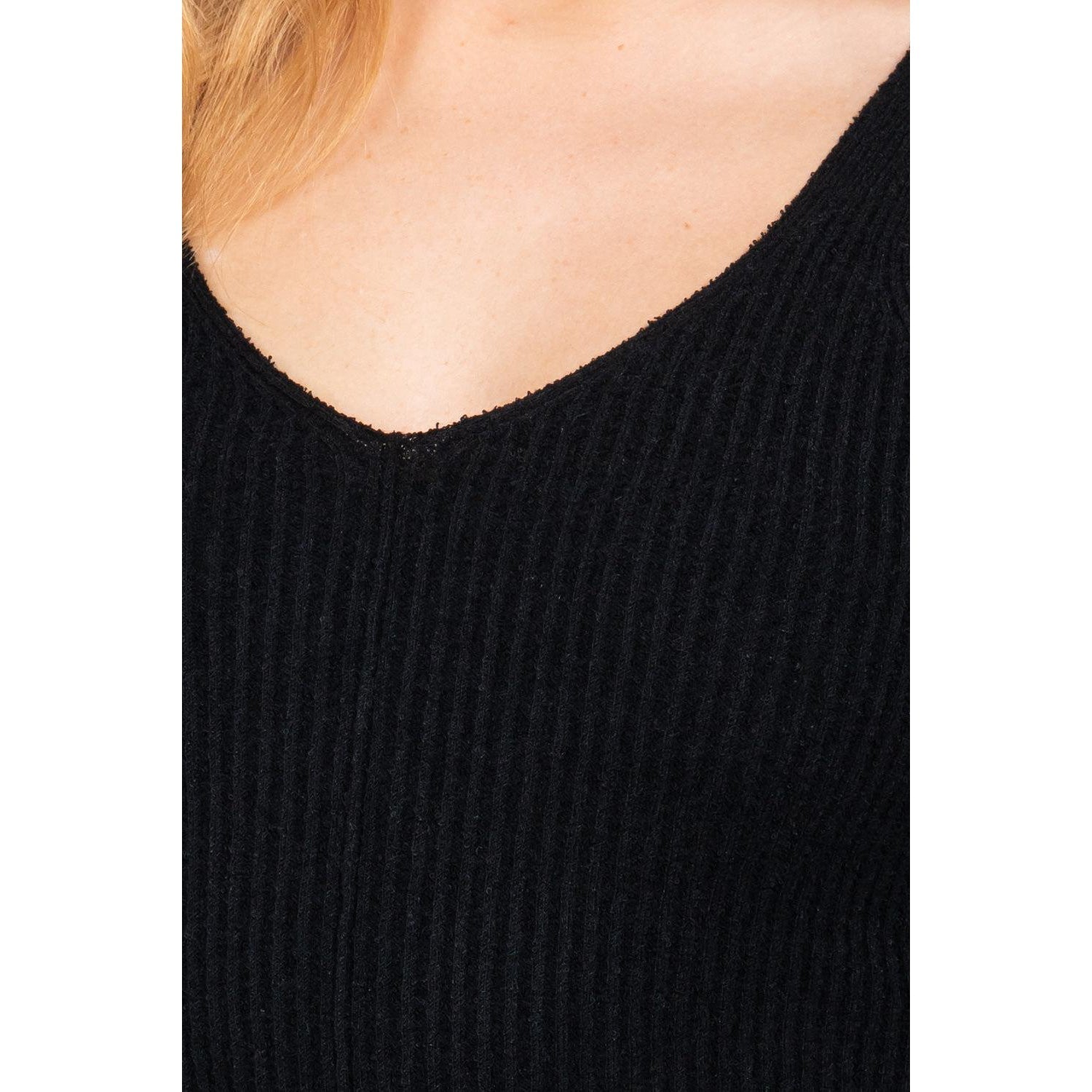 V-neck Sleeveless Sweater Top