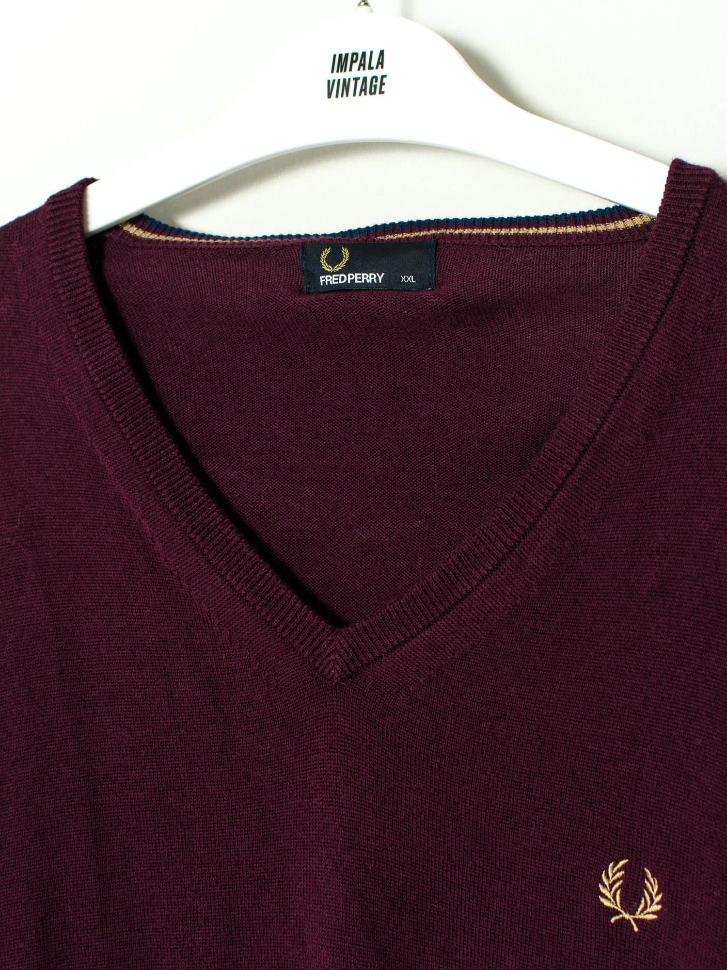 V-Neck Sweater by Fred Perry