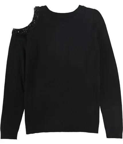 Vince Camuto Women's Sweater with Beaded Neckline