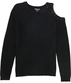 Vince Camuto Women's Sweater with Beaded Neckline