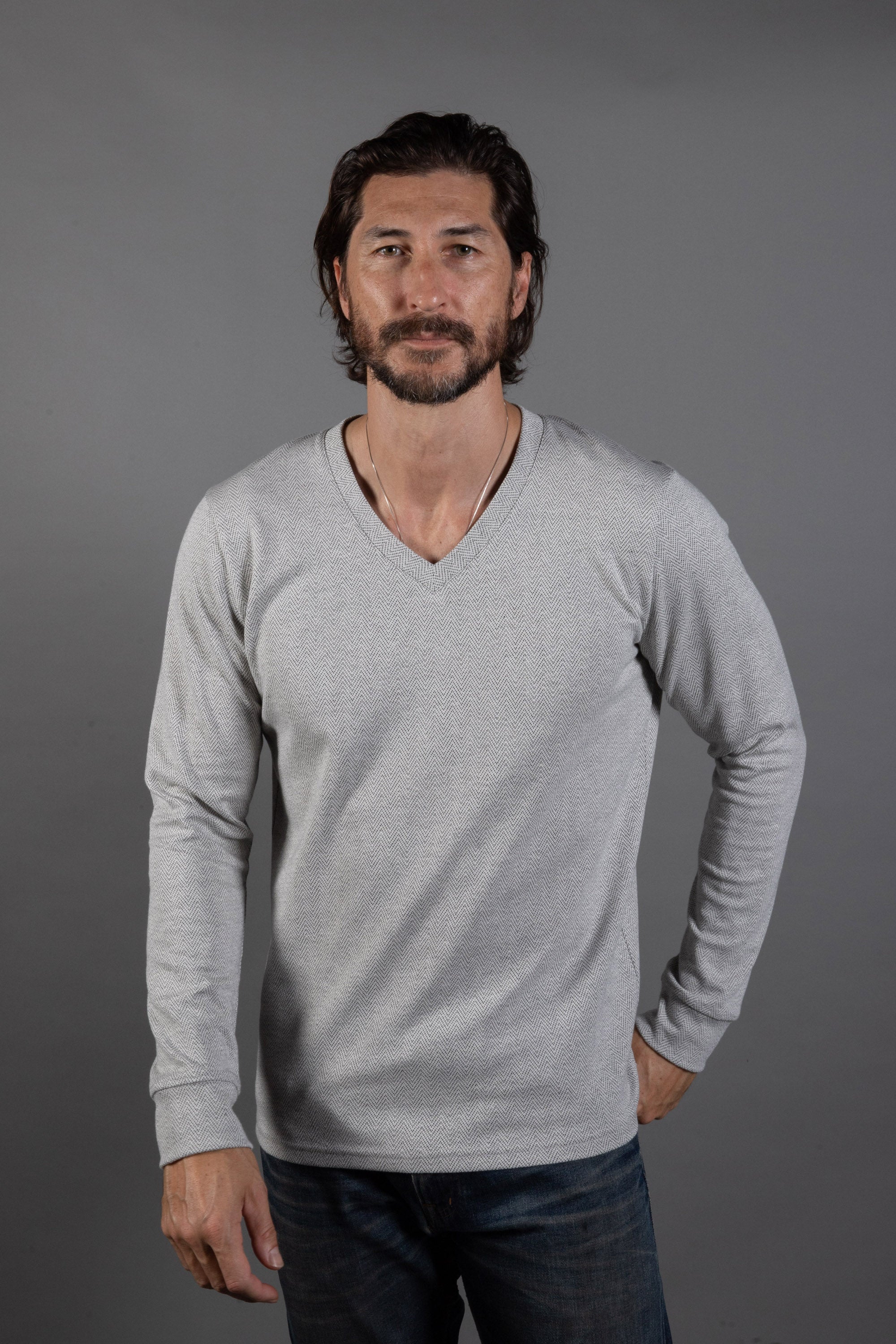 Westin Herringbone V-Neck Sweater - Google SEO Result: Classic V-Neck Sweater by Westin with Herringbone Pattern