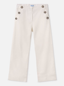 White Culotte Pants - Plus Size