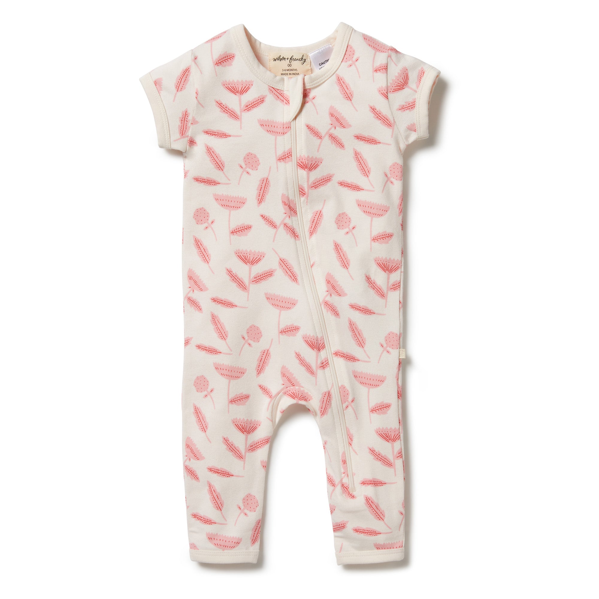 Wilson & Frenchy Organic Zipsuit Billie Fleur Newborn