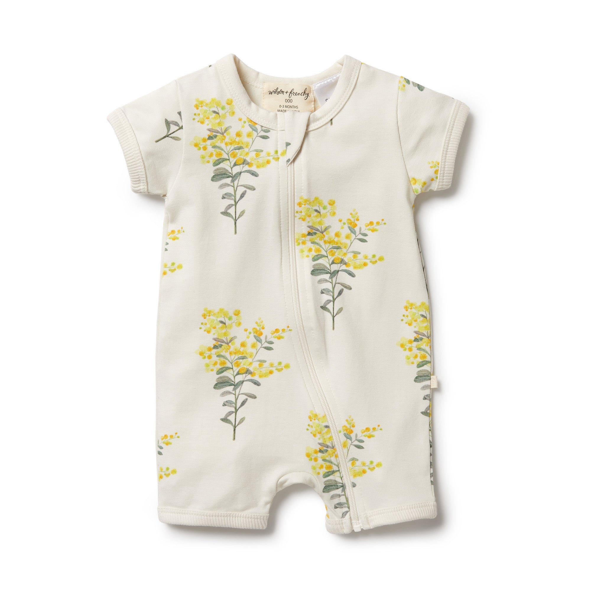 Wilson & Frenchy Organic Zipsuit - Little Blossom.